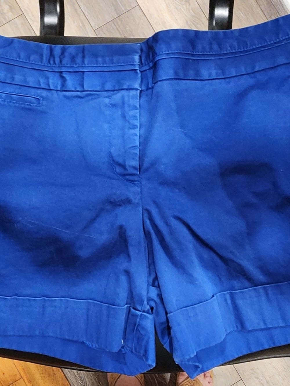 Express Women's Royal Blue Flat-Front Shorts